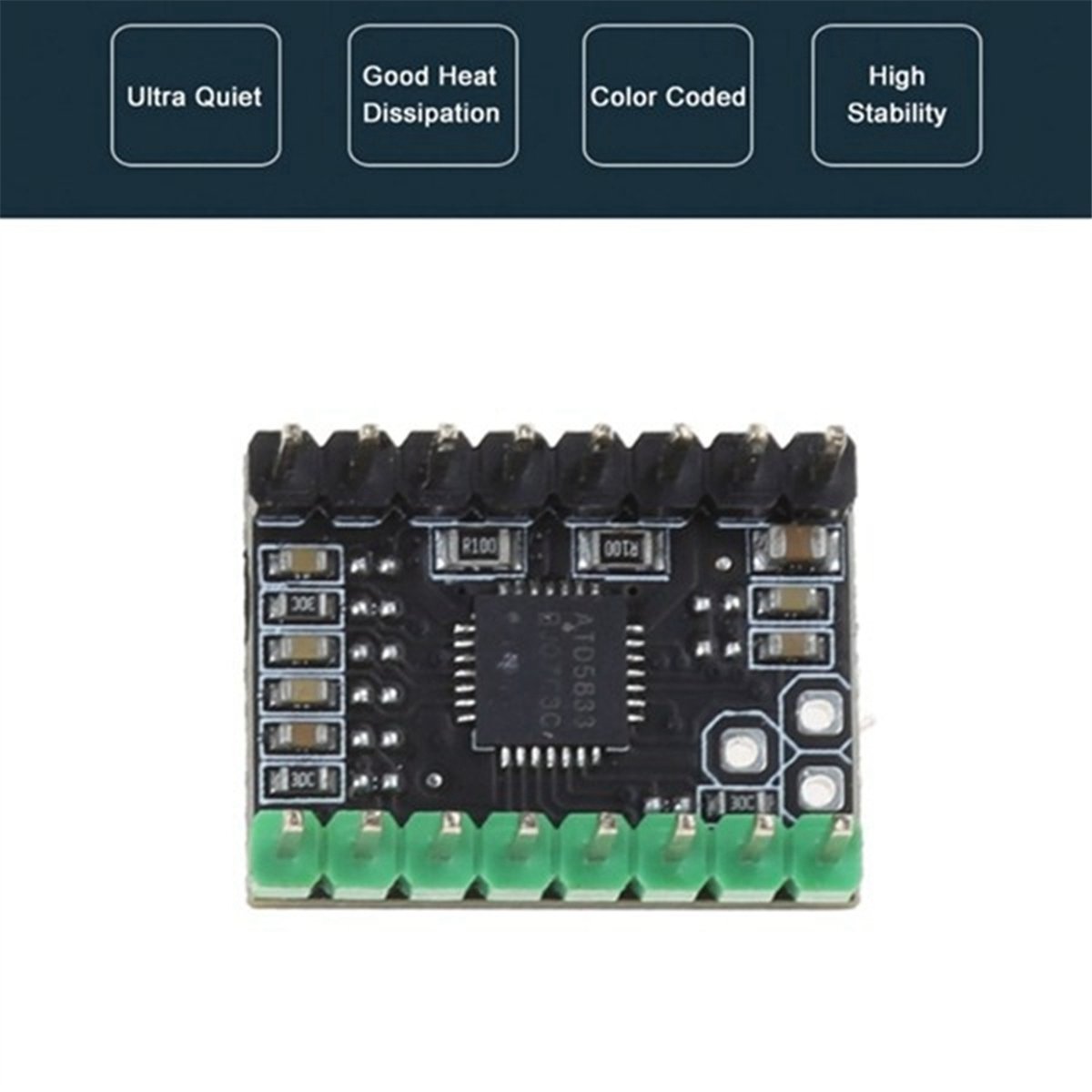 Motherboard 3D Printer - (B63C) Stepper Driver with Heat Sink