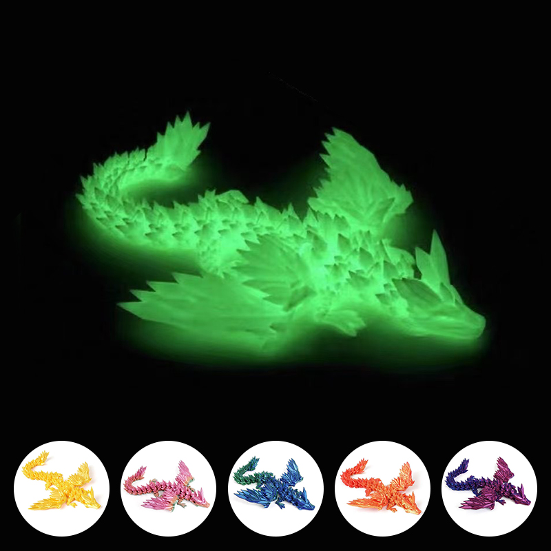 3D Printing Gif - 3D Printed Dinosaur Movable Echinosaurus Figurine