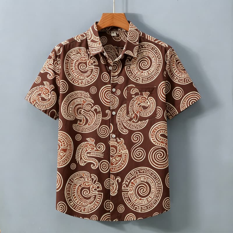 3D Printing Cancer - Tribal Totem Printed shirt, men's Short