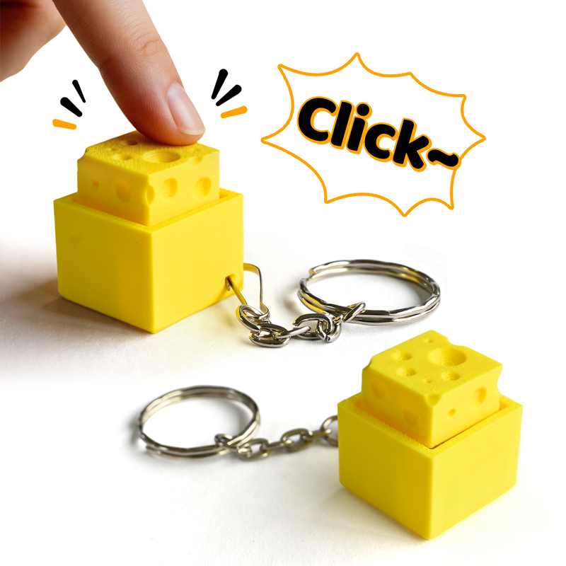 3D Printed Cheesy Key Fidget C - 3D Printing Gif 评论和价格