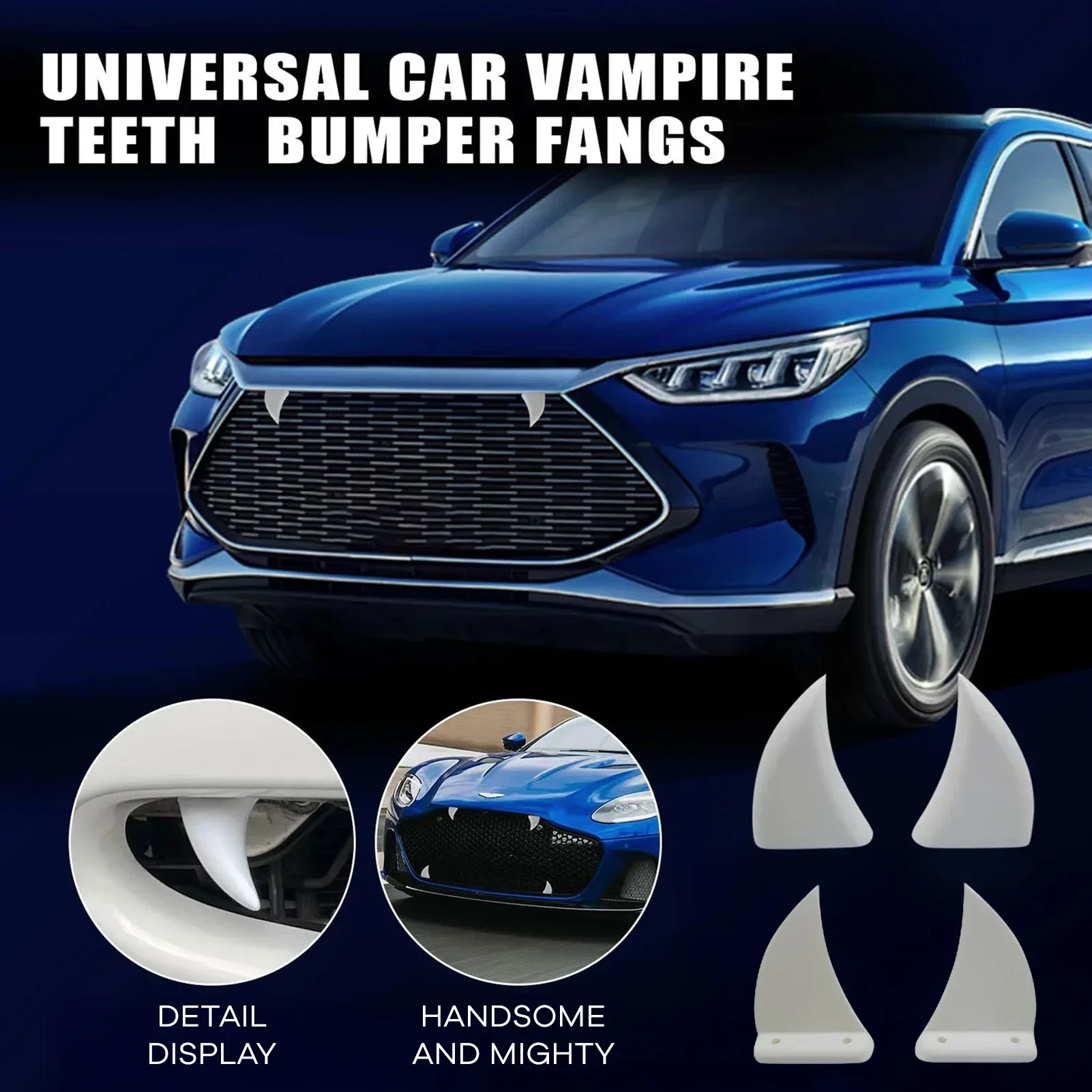 Car Front Grille Teeth Decor 3 - 3D Printing Tooth 评论和价格