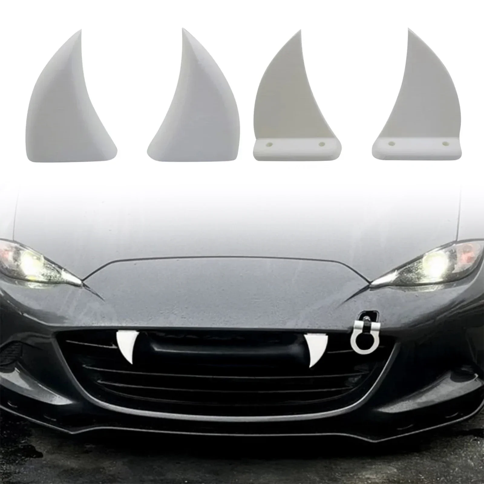 Car Front Grille Teeth Decor 3 - 3D Printing Tooth 评论和价格
