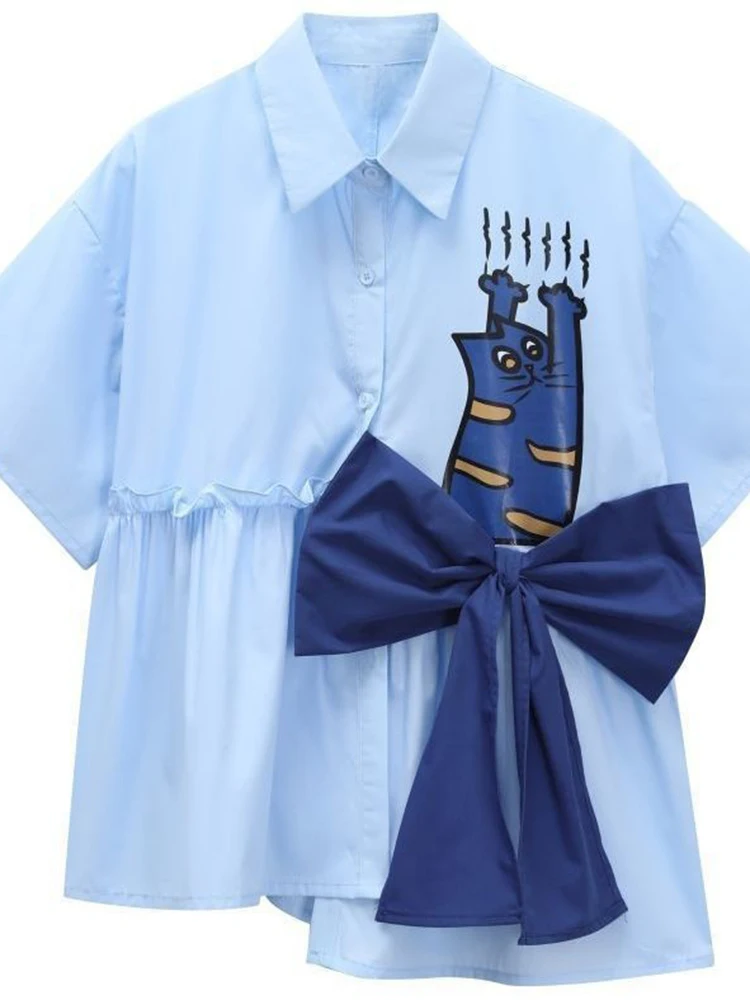 Zoki 3D Bow Cute Shirt Women L - 3D Printing Cancer 评论和价格