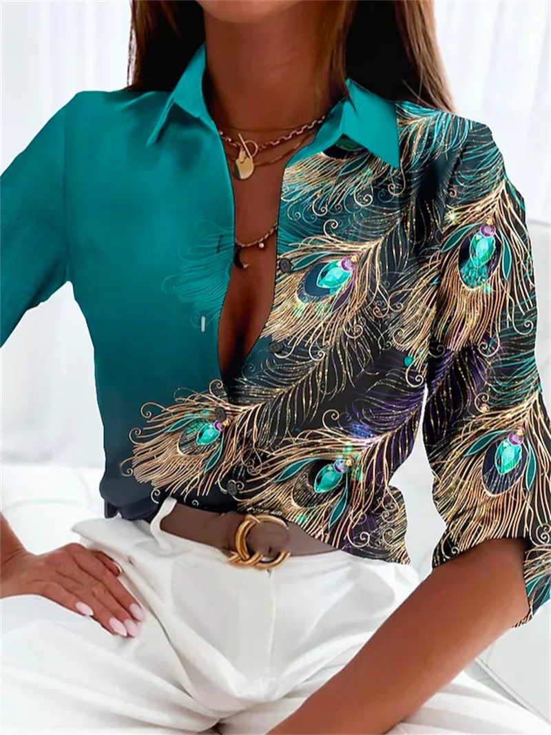 Fashion Feather Pattern Women  - 3D Printing Cancer 评论和价格