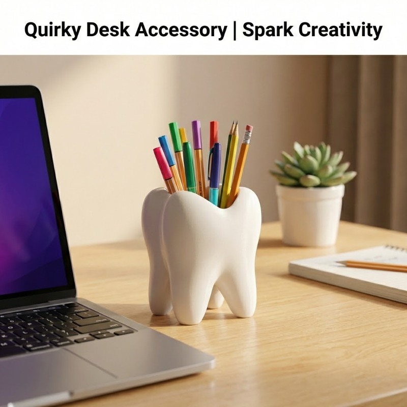 3D Printed Tooth Shaped Deskto - 3D Printing Tooth 评论和价格