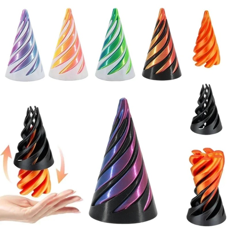 3D Printed Rotating Pyramid Sp - 3D Printing Gif 评论和价格
