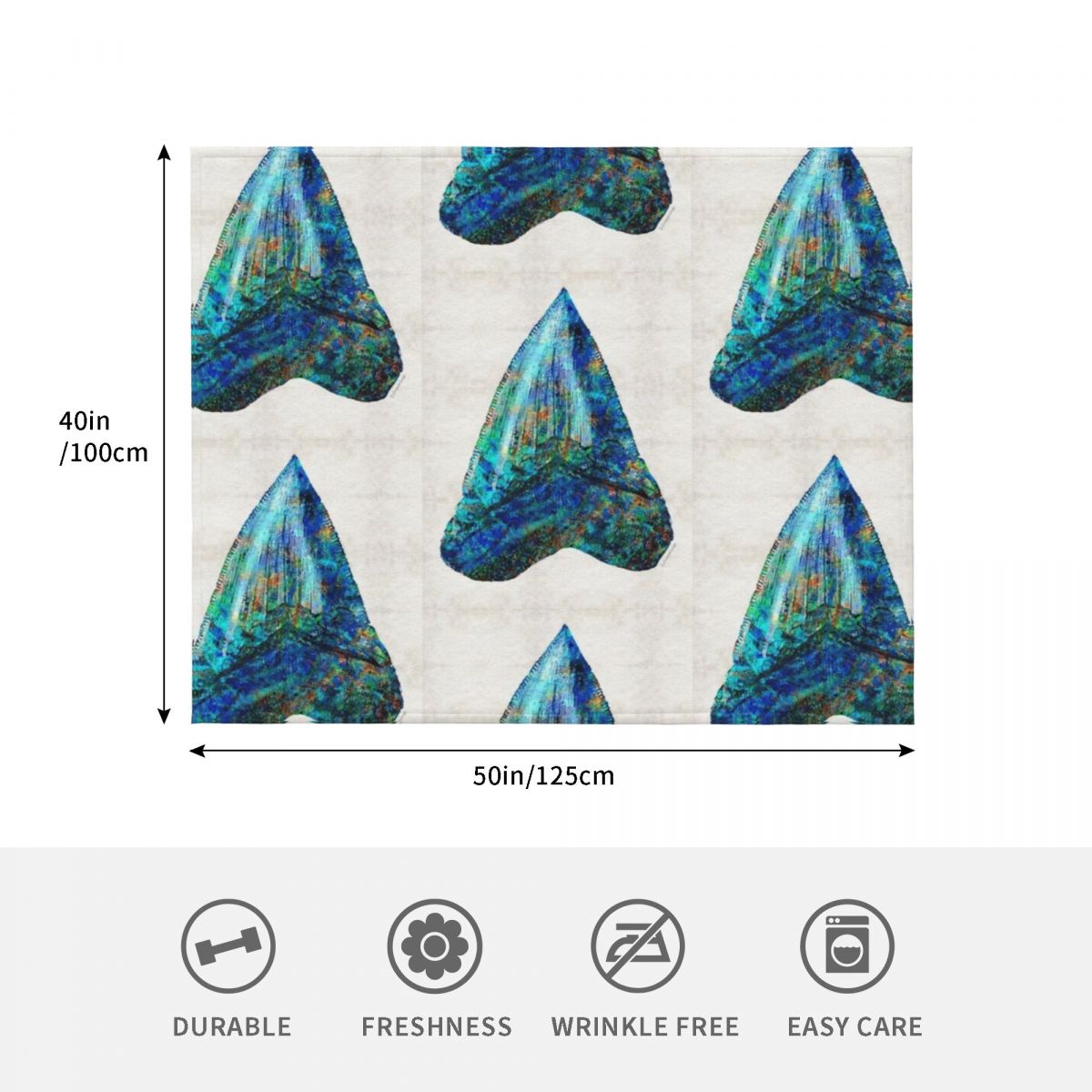 Blue Shark Tooth Art by Sharon - 3D Printing Tooth 评论和价格
