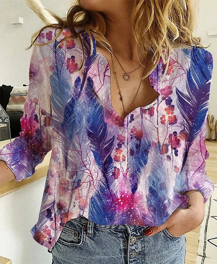 Elegant Loose Shirt Woman Week - 3D Printing Cancer 评论和价格