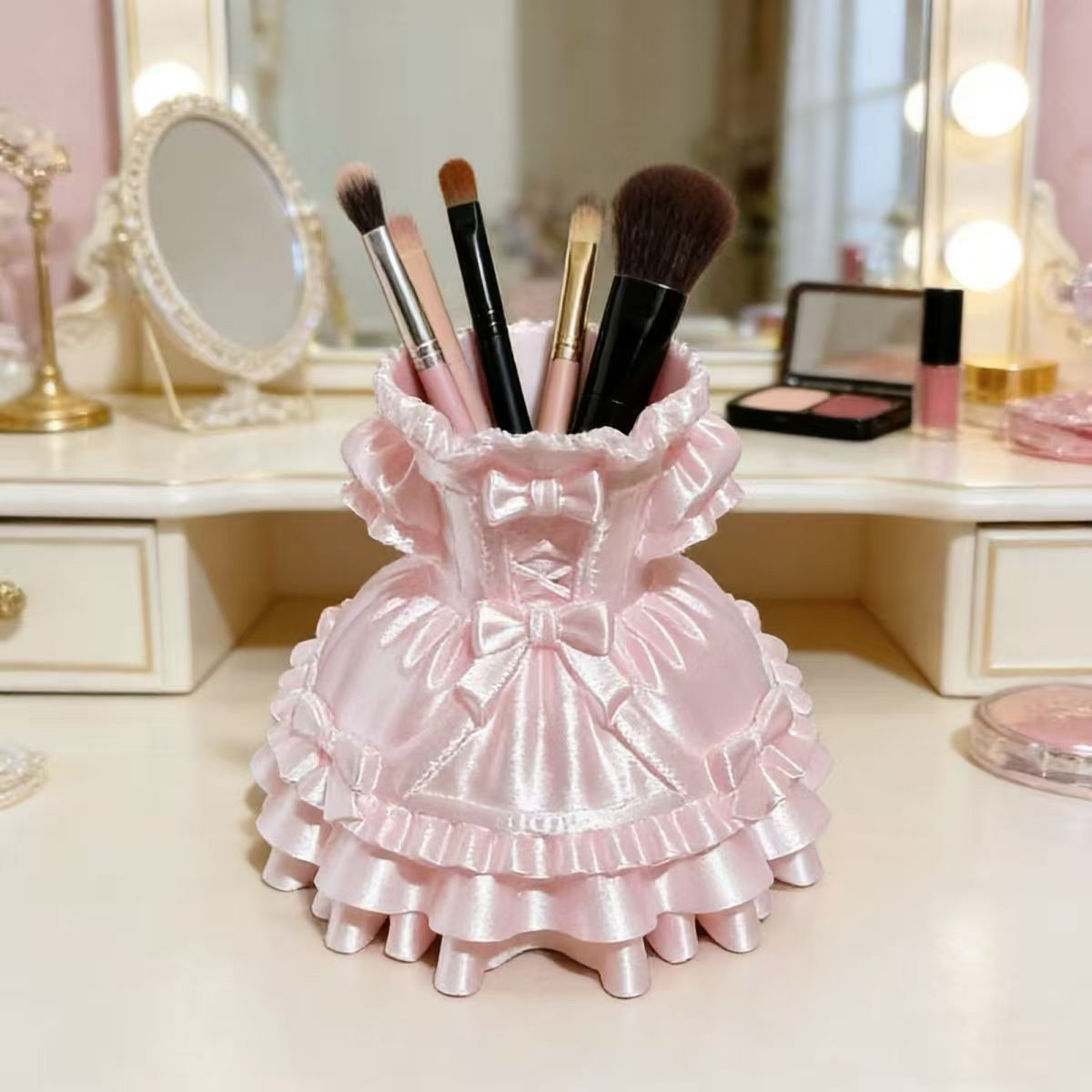 Princess Dress Makeup Brush Ho - 3D Printing Holder 评论和价格