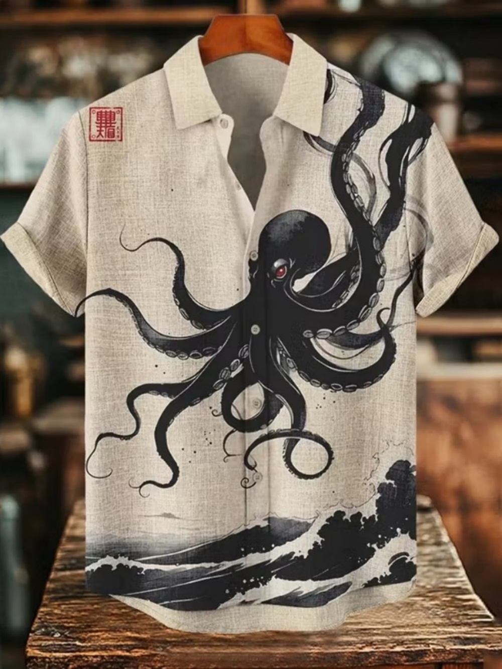 Men's Short Sleeved Hawaiian S - 3D Printing Cancer 评论和价格