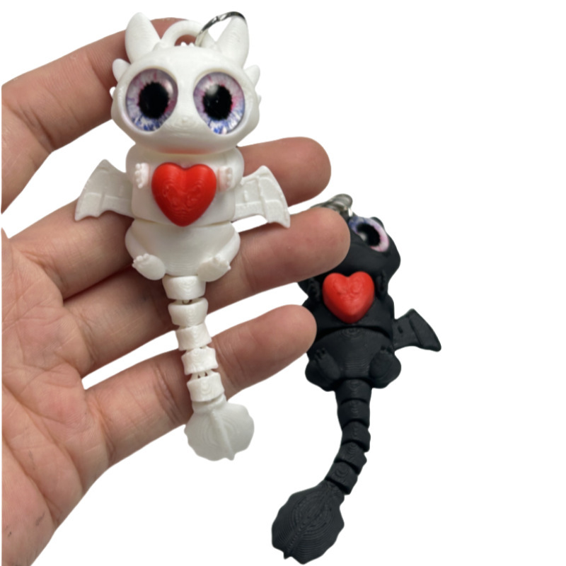 3D Printed Dragon Keychain wit - 3D Printing Tooth 评论和价格