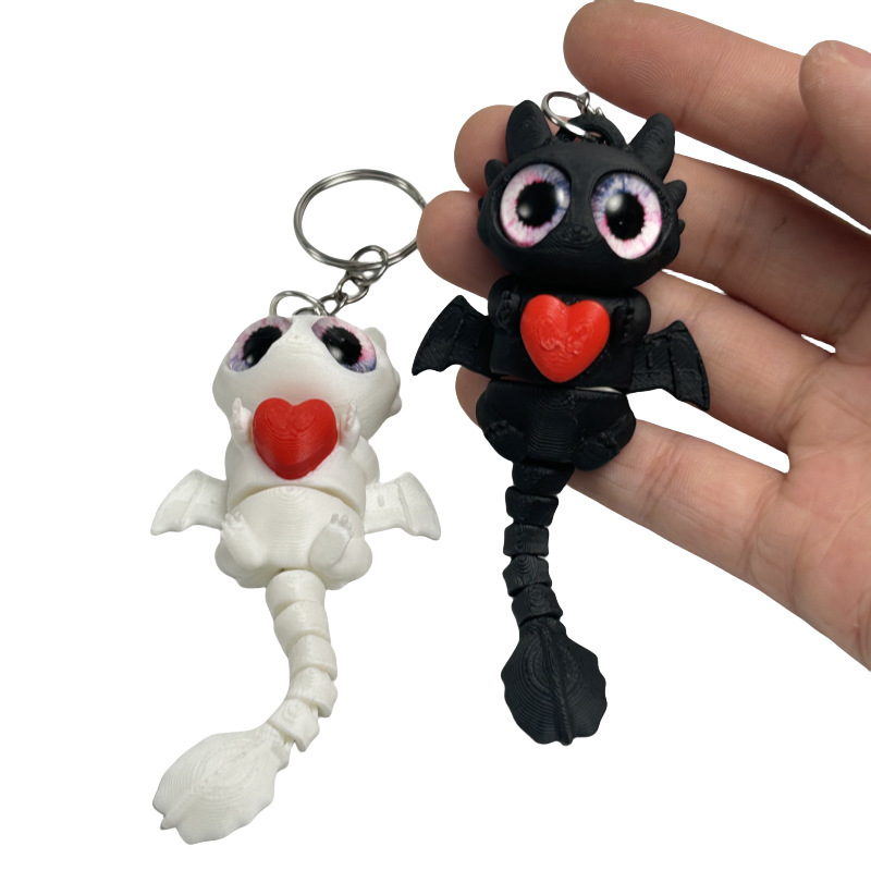 3D Printed Dragon Keychain wit - 3D Printing Tooth 评论和价格