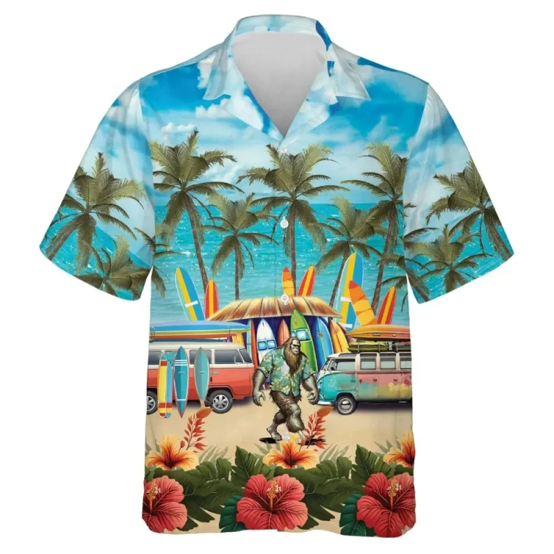 Summer Hawaiian Shirts For Men - 3D Printing Cancer 评论和价格